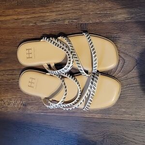 NEW! Haute Hippie Flat Strappy Sandals 8.5